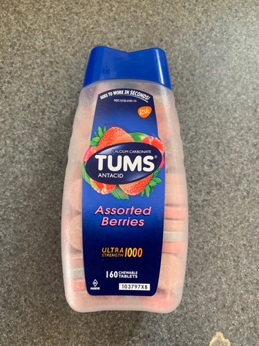 TUMS Ultra 1000 Tablets Assorted Berries 160 Tablets