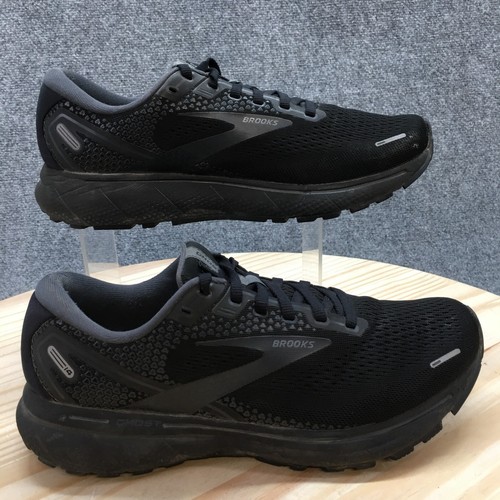 Brooks Shoes Womens 10 B Ghost 14 Running Sneakers Black Mesh Low 1203561B020
