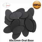 MB660 20pcs Oval Bases 60X35mm Oval Base Plastic Bases For Miniature War Games