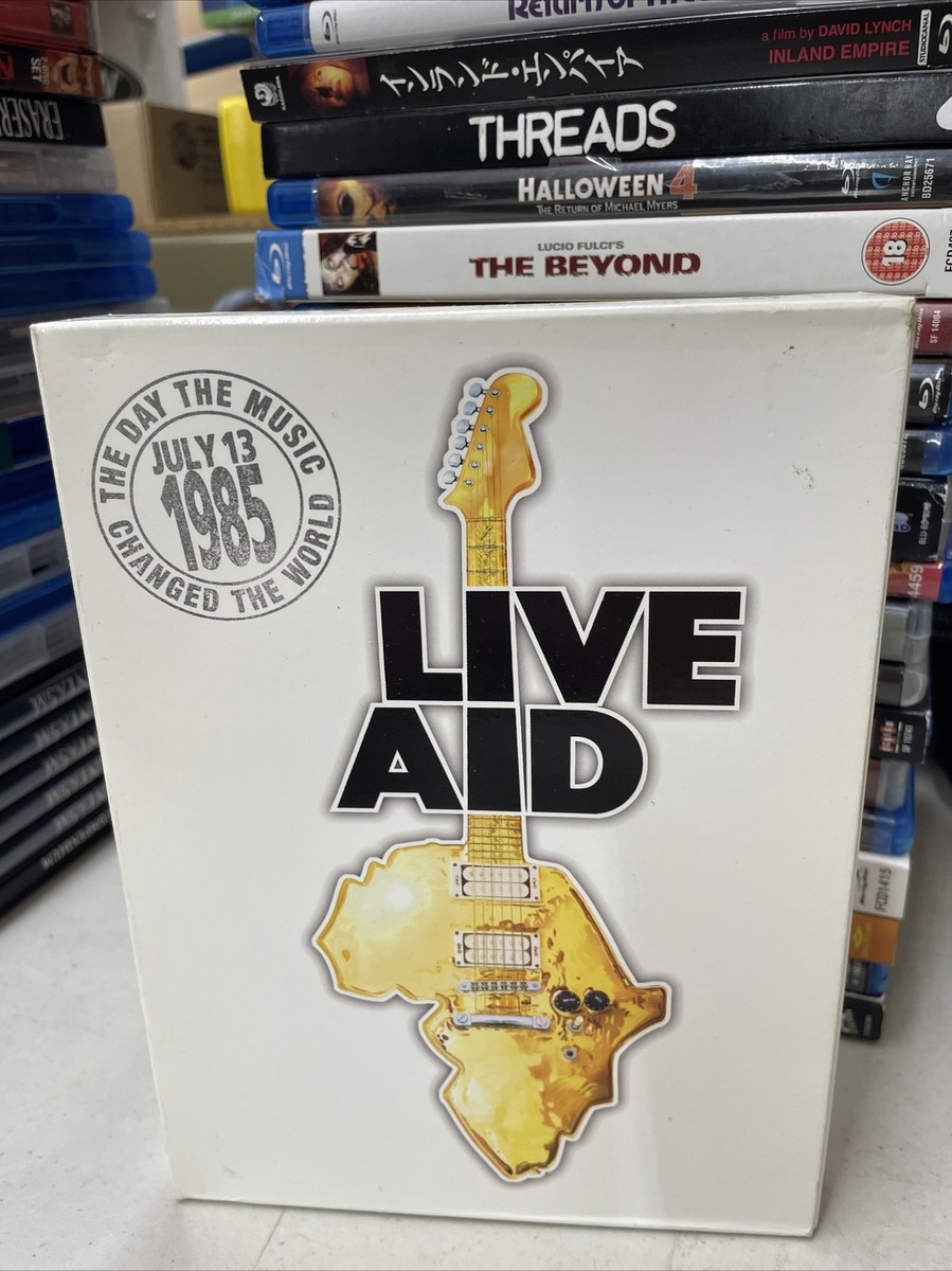 Live Aid DVD 4-Disc Bowie, Jagger, Madonna, Ozzy, Queen, Bob Dylan Live Aid DVD 4-Disc Bowie, Jagger, Madonna, Ozzy, Queen, Bob Dylan
