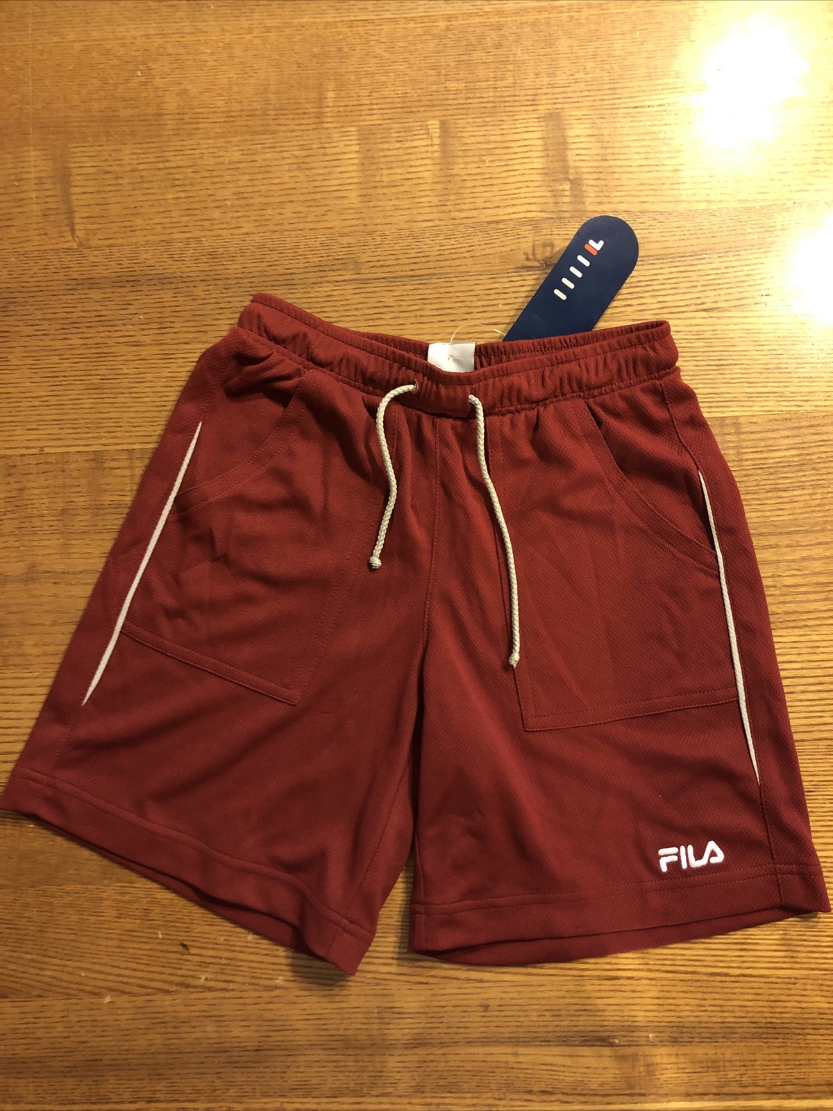 Pantaloncino Fila Bimbo a 8 anni Bordeaux con tasche