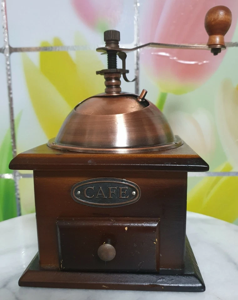 Moulin à Café Manuel en Bois - Marron - Photo 1/1