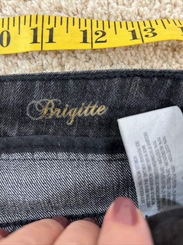 Code Bleu Jeans Brigitte Womens Size 6 Black Bootcut Denim Bling Casual Stretch - Picture 11 of 18