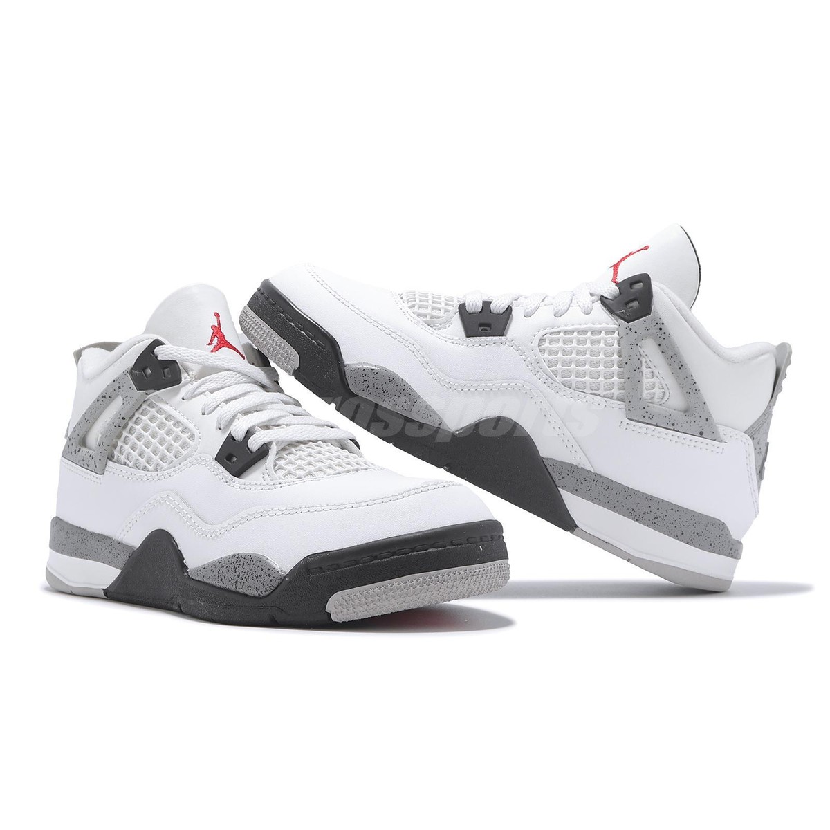 靴 28.5 Nike AirJordan 4 White/Cement(2025) Nike Air Jordan 4 Retro PS AJ4 White Cement 2025 Kids