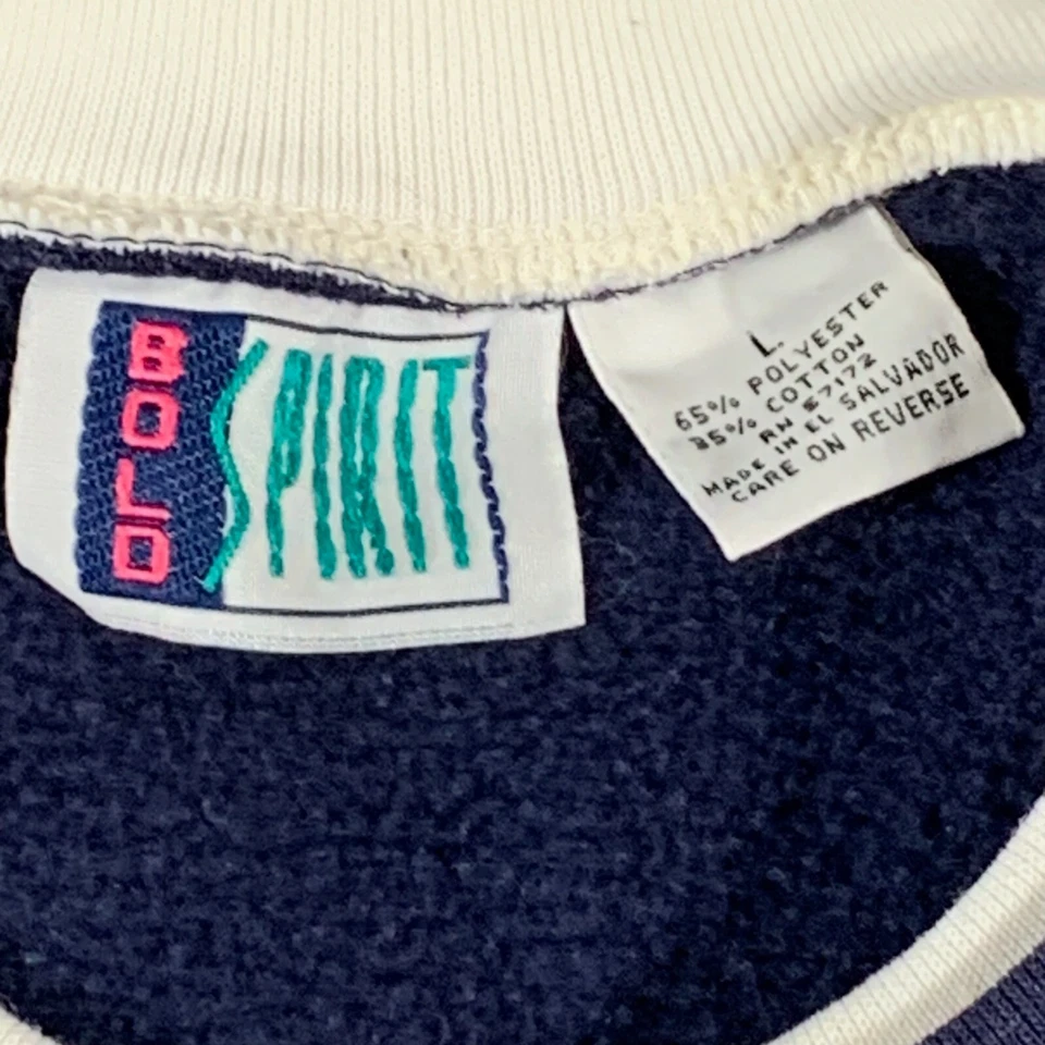 Sudadera De Colección Bold Spirit Mujer Grande Azul Muñeco de Nieve Invierno Navidad Abuela Foto 4 de 4