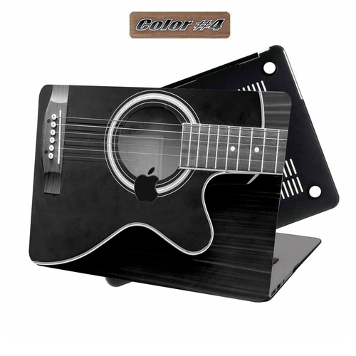 Funda rígida vintage para guitarra de madera Music Element para nueva Macbook Pro Air M1 M2 - Imagen 15 de 26