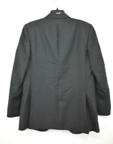 Pierre Cardin Mens Black Notch Lapel 2-Button Patch Pocket Suit Blazer Coat 42 - Picture 2 of 6