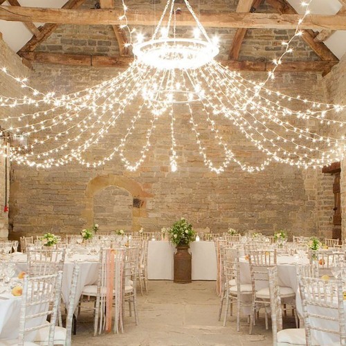 LED String Fairy Curtain Lights Lamps Wedding Party Xmas In/Outdoor Decor - Picture 4 of 14