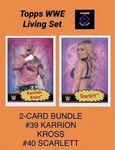 TOPPS WWE LIVING SET #39 KARRION KROSS & #40 SCARLETT