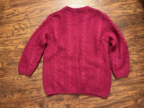 United Colors Of Benetton Medium Got Pink Mohair Wool Blend Gold Button Cardigan - Picture 2 of 8