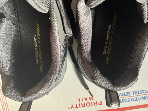 Skechers size-12-Sport Memory Foam 51274SA Stamina Plus Men's Shoes Black/Gray - Picture 5 of 7