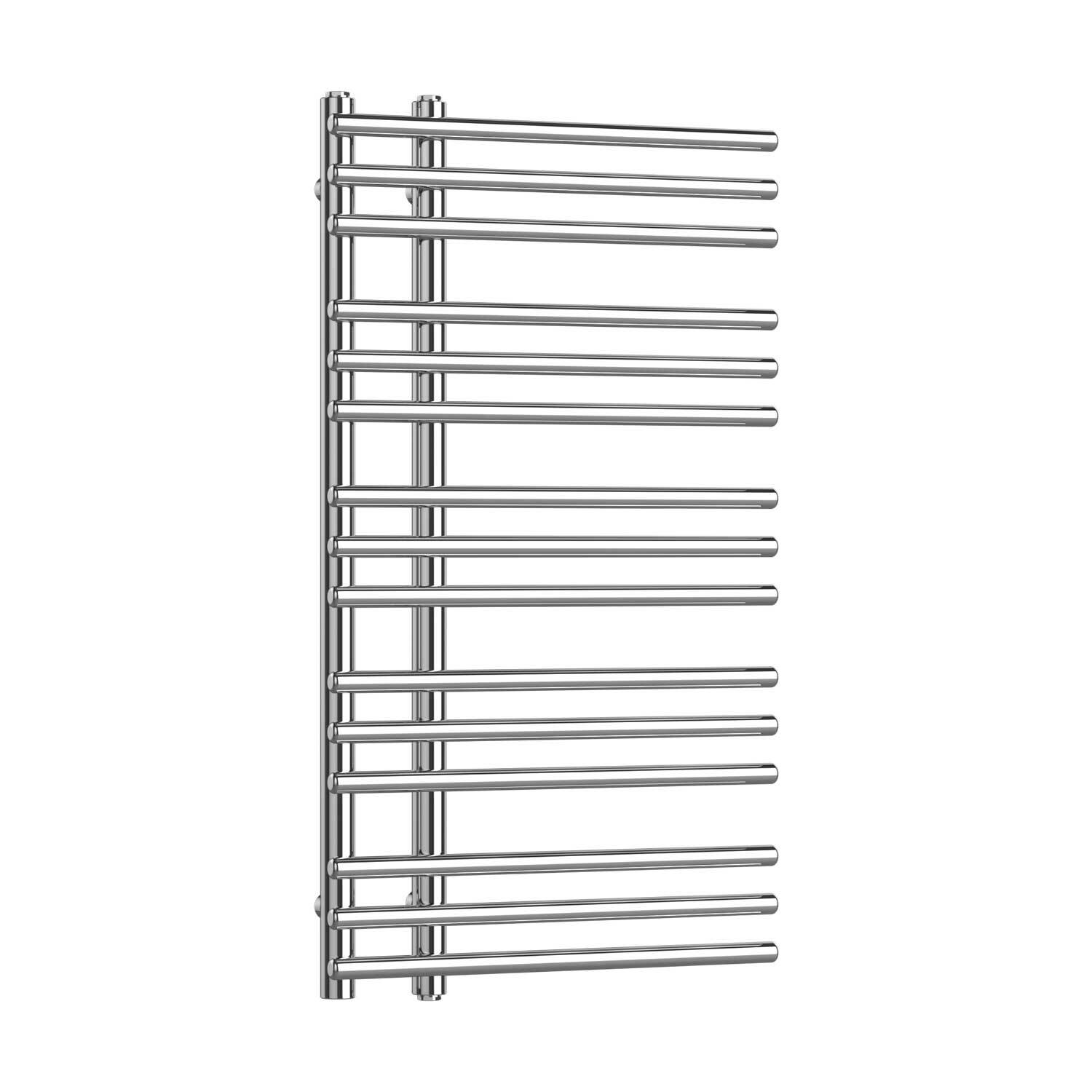 Chrome Difta Designer Heated Towel Rail Designer Radiator 900 x 500 mm Bathroom