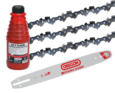 3 X Sägekette für Bosch AKE 35S   Oregon Führungsschiene   1 L OREGON Kettenöl | eBay