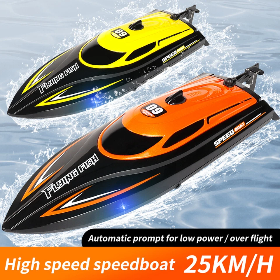 RC Boat HJ812 Speedboat 2.4G 10km/h-25km/h Racing Boat Remote Control Speedboat - Bild 3 von 4