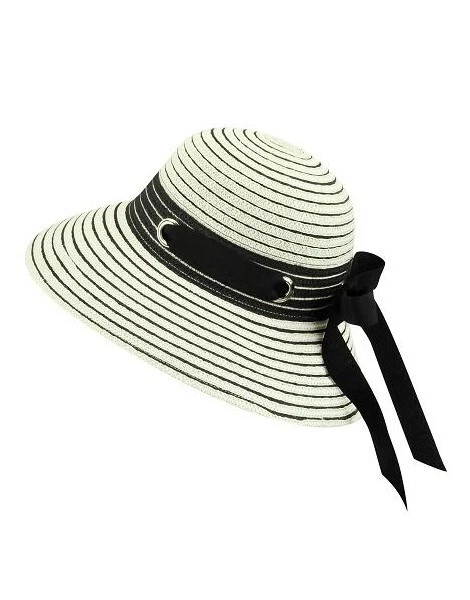 Women's Betmar jasmine Wide Brim Sun Hat ivory black 1sfm one size fits most