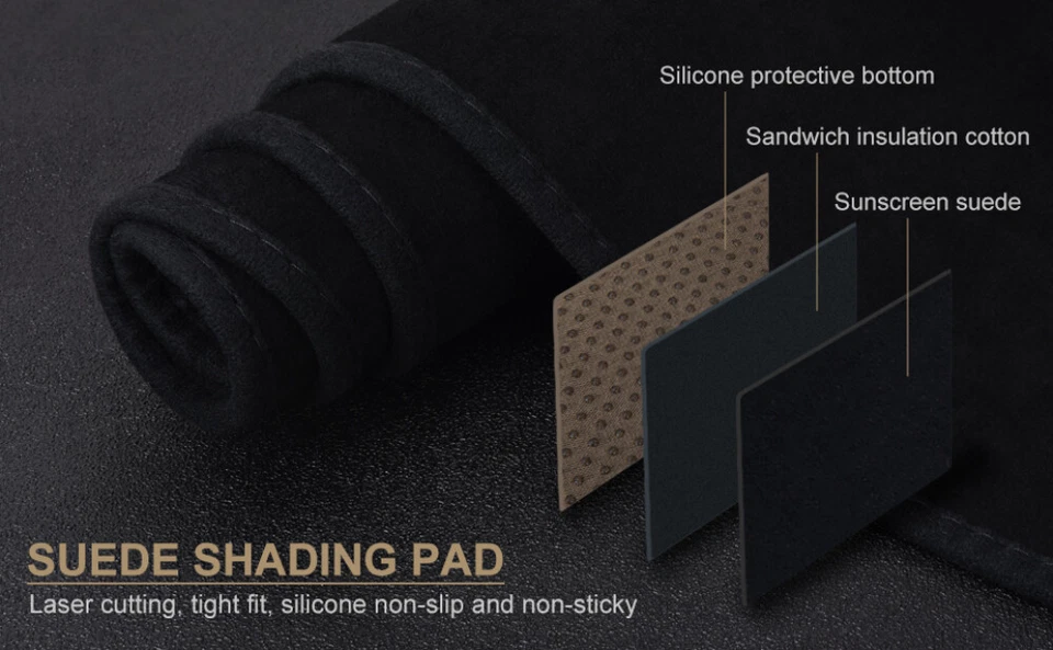 Dashboard Platform Dash Mat Black Out Pad For Toyota Yaris Hatchback 2006-2011 - image 2 of 4