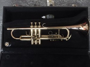 Trumpet-Musical-Instrument-Reynolds-Medalist-Made-in-USA-Brass-Wind-Type-Real
