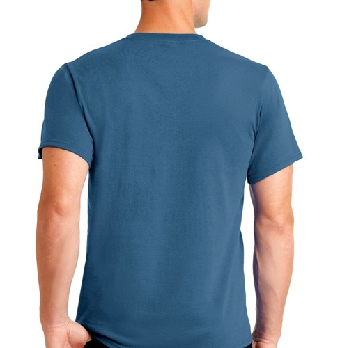 Port & Company Essential T-Shirt 100% Baumwolle 5er Pack Shirts, 5XL Kolonialblau - Bild 2 von 4