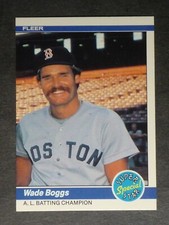 1984 Fleer AL Batting Champion (Wade Boggs) #630 NM/MT or Better 002