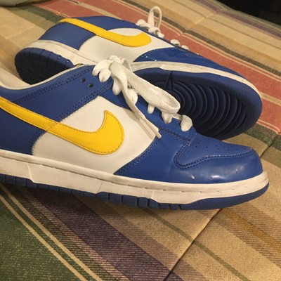 Nike Dunk Low Blue Yellow 2009 Size 6Y | eBay