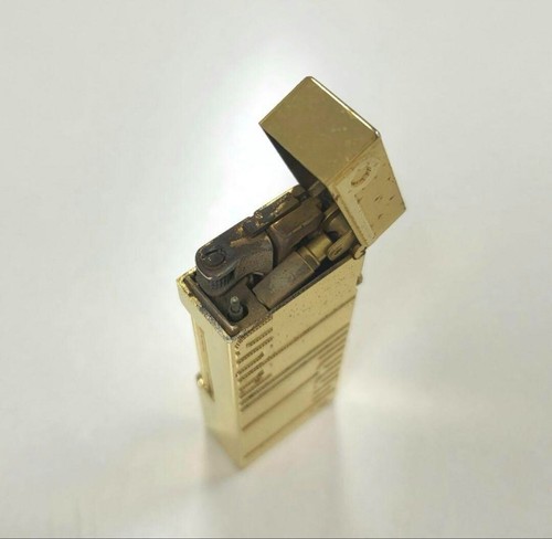 Dunhill Rollagas lighter gold Signature with box - Picture 4 of 11