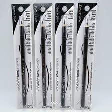 4 PACK Wet n Wild Color Icon Kohl Eyeliner Pencil Simma Brown & Baby's Got Black