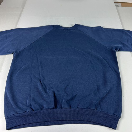 VTG 90s University Illinois Fighting Illini Sweatshirt Large Blue Faded Crewneck - Picture 11 of 15