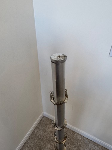 Vintage Regal Sapphire 6' Silver Aluminum Metal Pole Christmas Tree - Picture 12 of 19