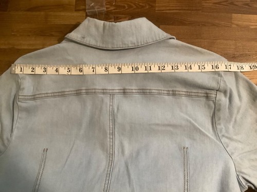 Neu ohne Etikett Metrostyle Damen Jeans Boho weites Bein Overall Gr. 16 Kurzarm Stretch - Bild 19 von 24