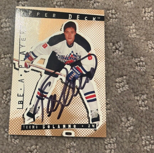 1994-95 Upper Deck Be a Player - #R11 Teemu Selanne signed autographed card IP