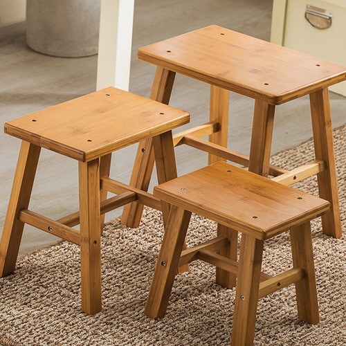 Tragbarer Holzhocker Kind Kleiner Stuhl Kinderhocker Fürs Badezimmer - Bild 11 von 12