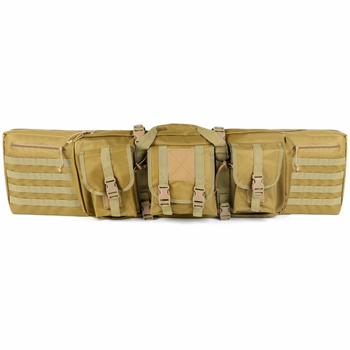 Double Rifle Bag Soft Padded Long Rifle Case Shotgun Backpack F Shooting Hunting - Picture 5 of 21
