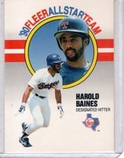 1990 Fleer - All-Star Team Insert #1 Harold Baines Texas Rangers HOF