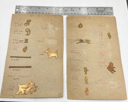 Vintage Small Charm Salesman Sample Card Curiosity Unusual - Picture 1 of 3