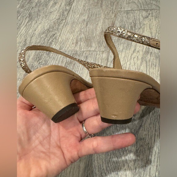 Jimmy Choo gold glitter Gemma slingback pumps | eBay Jimmy Choo gold glitter Gemma slingback pumps | eBay