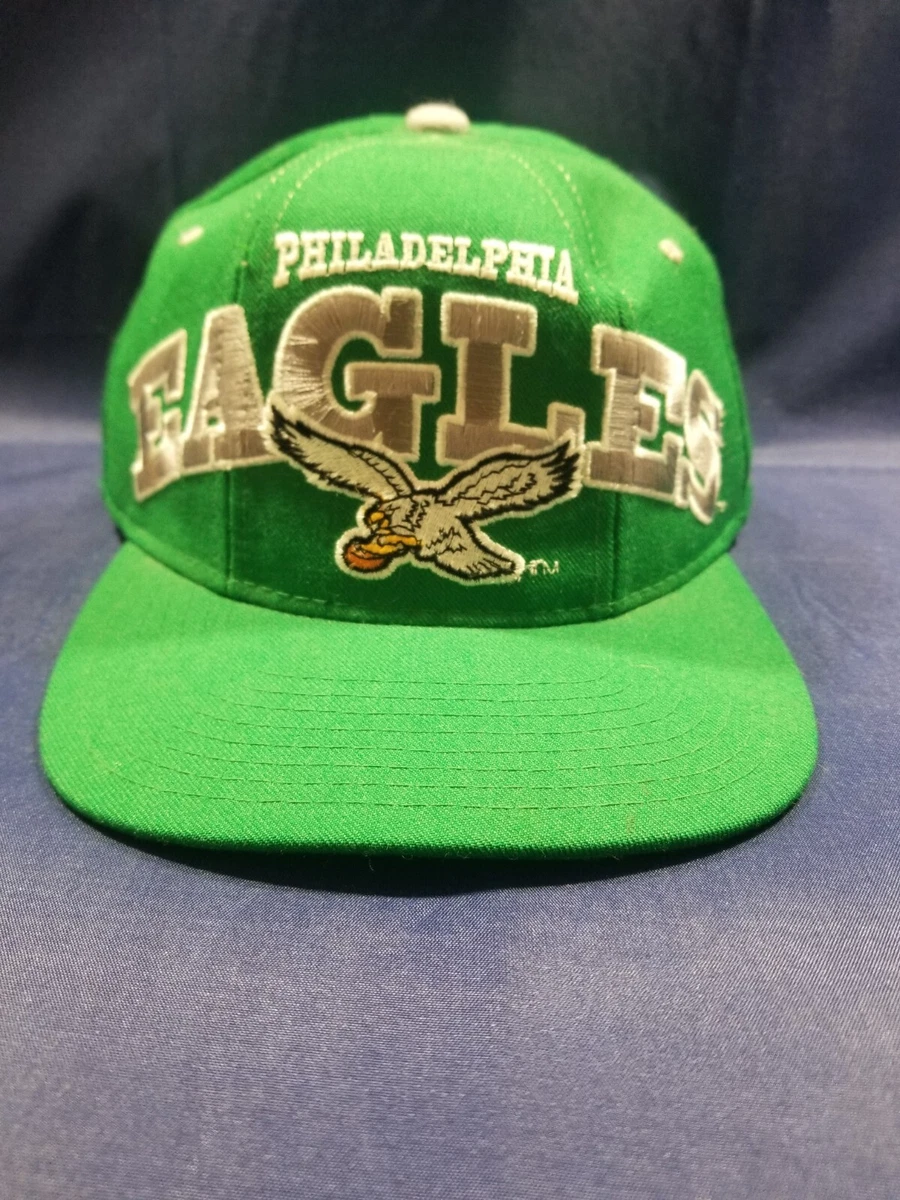 Vintage Starter Philadelphia Eagle Hat Green Big Wool Logo Adjustable Snapback