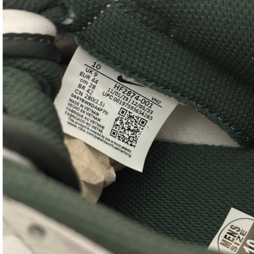 Nike Dunk Low Retro SE Herren Größe 10 Weiß Grün Sportschuhe HF2874 001 - Bild 7 von 8