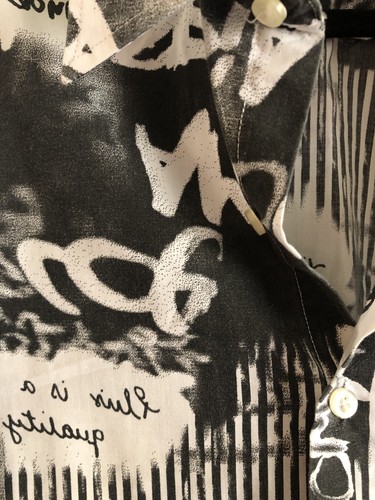 Dolcie & Gabbana Men's Shirt Vintage Black White Design Stylish Large - Bild 7 von 9