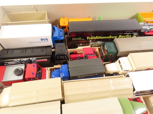Wiking/Herpa Etc Box of 21 Loose Models, 1/87, 99% Mint! - Picture 4 of 7