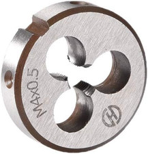 M4 X 0.5 Metric round Die, Machine Thread Right Hand Threading Die, Alloy Steel 