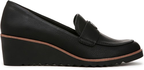 LifeStride Women's Zed Black Wedge Loafers NW/OB 8.5M - Imagen 2 de 5