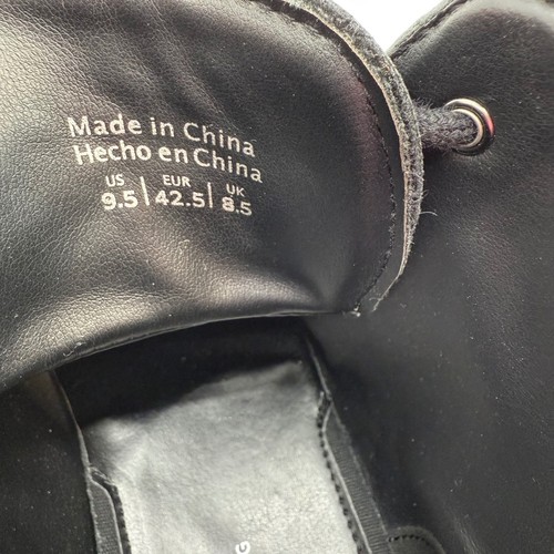 Call It Spring Hombres Negro Imitación Cuero Puntera Botas con Cordones Talla 9.5 - Imagen 10 de 10