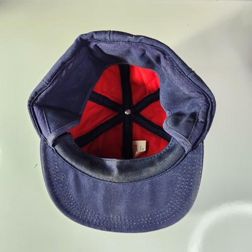 Vintage Carhartt Navy Blue Thinsulate Winter Hat With Flaps Medium Rugged USA - Picture 14 of 19