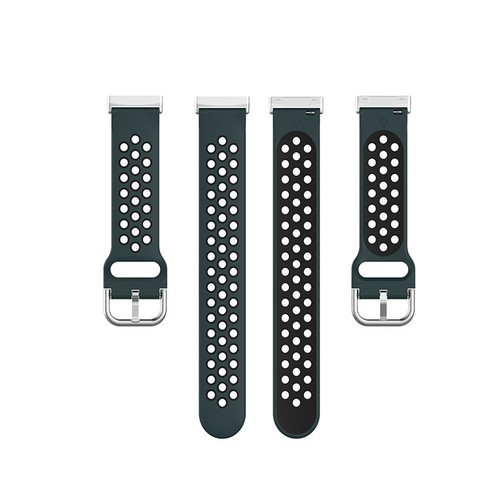 Uhrenarmband Belüftetes Armband Metall Kopfstück für Fitbit Versa4/Sense2 Uhr - Bild 15 von 27