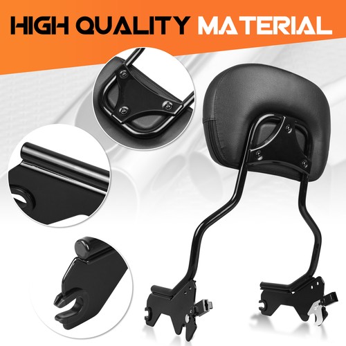 Passenger Backrest Sissy Bar with Docking Hardware Kit For Softail FXLR FLSB 18+ - Picture 2 of 10