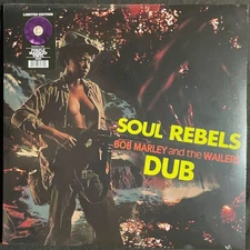 Bob Marley & The Wailers NEW Soul Rebels Dub  Limited Purple Marble Vinyl Record