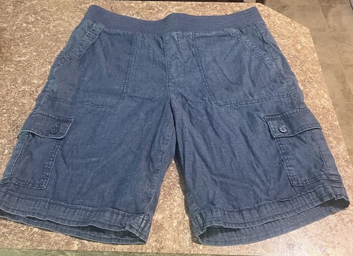 Chicos Damen Chambray Shorts blau Größe 1,5