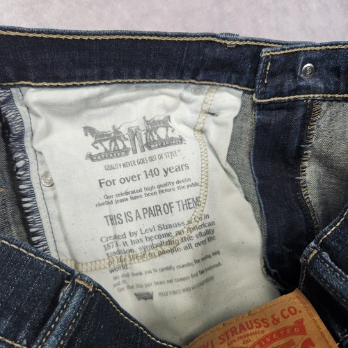 Levis 511 Jeans Herren 33x30 Blau Slim Fit Stretch Denim Tapered Leg Zip Fly - Bild 10 von 16