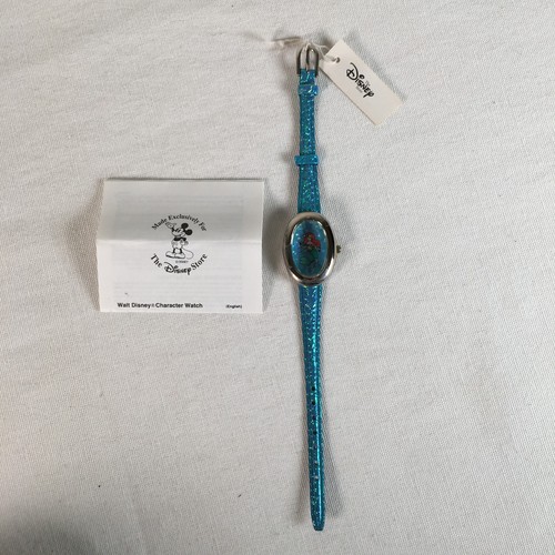 Disney Store Damen Kleine Meerjungfrau Arielle Oval Face Quarzuhr Glitzerband - Bild 4 von 10