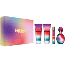 Missoni Eau de parfum 4 piece set 1.7oz spray/ 0.03 body lotion lot boxed new